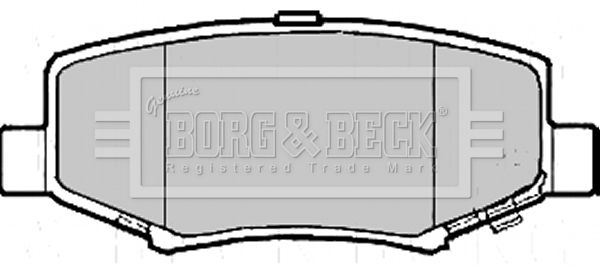 BORG & BECK Комплект тормозных колодок, дисковый тормоз BBP2208